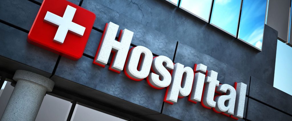 pitcure of hospital sign
